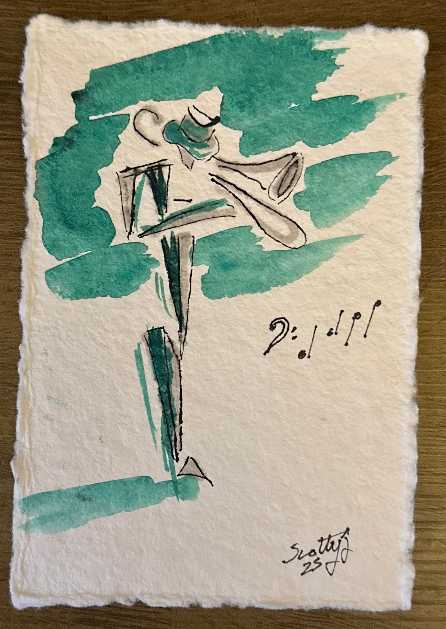 8x10 double matted and framed art, Cocktail and New Orleans Jazz series 3